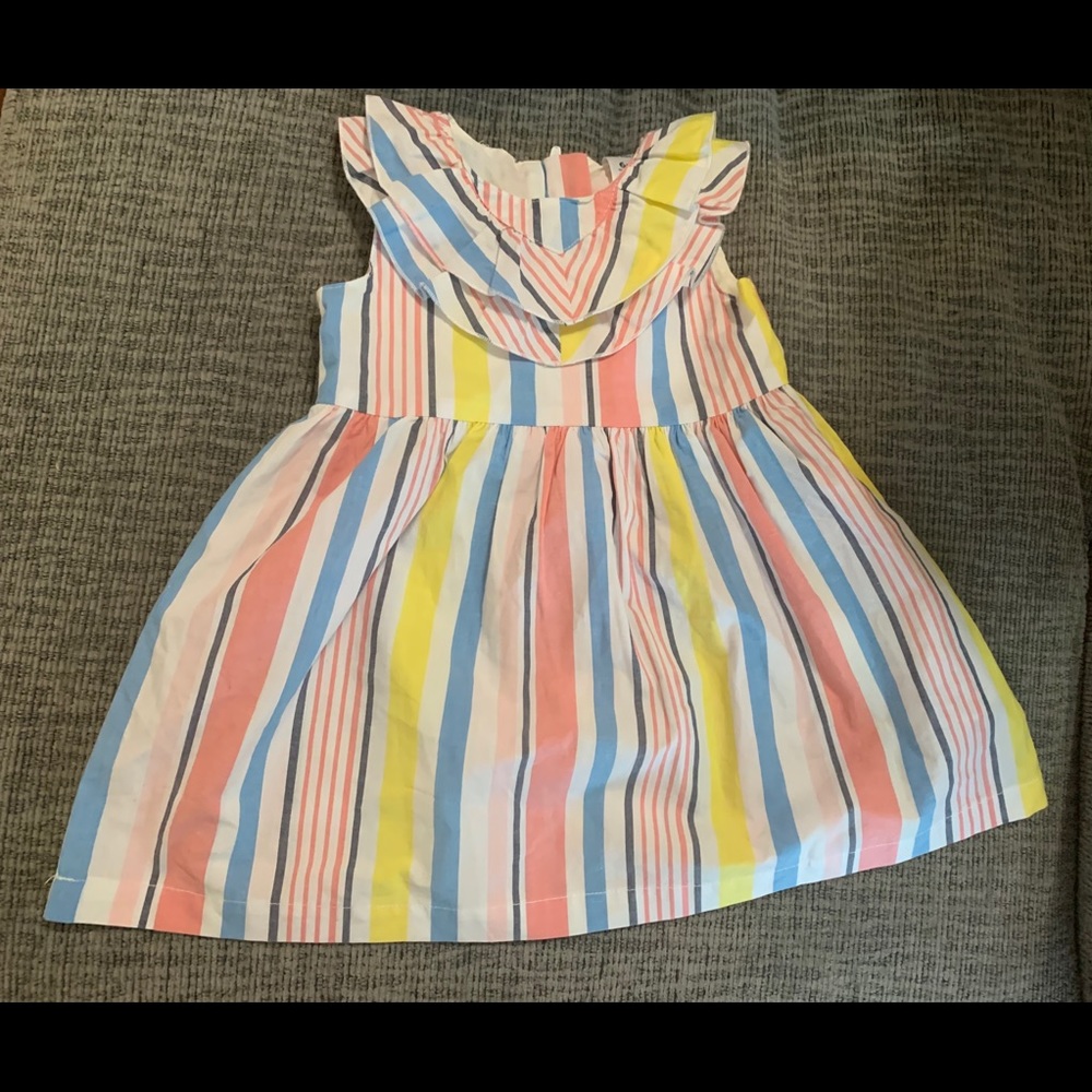 Carters Easter/spring striped flare dress